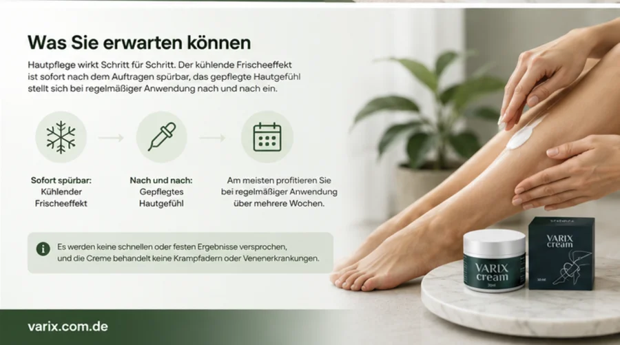 {{OFFER_NAME}} — Pflegecreme regelmäßig auf die Beine aufgetragen