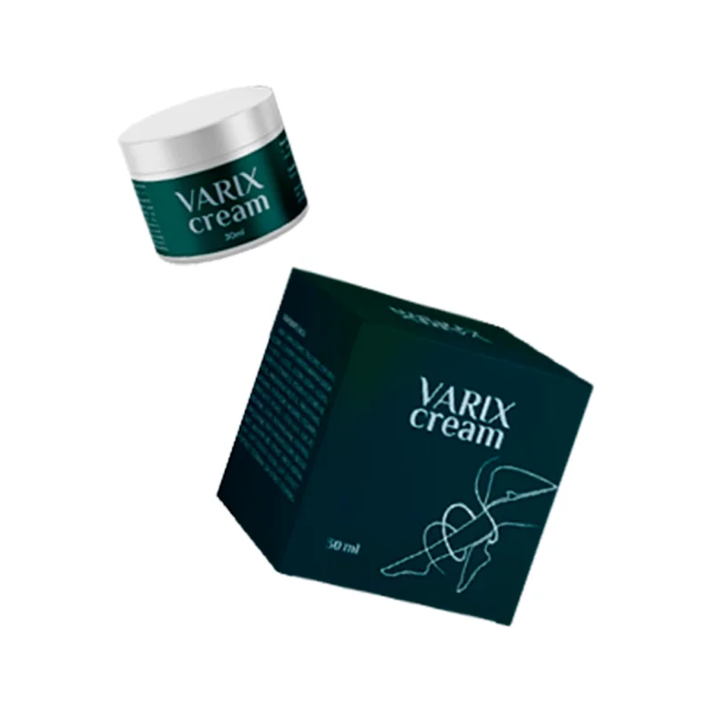 Varix — Tiegel und Verpackung der Beincreme, 30 ml